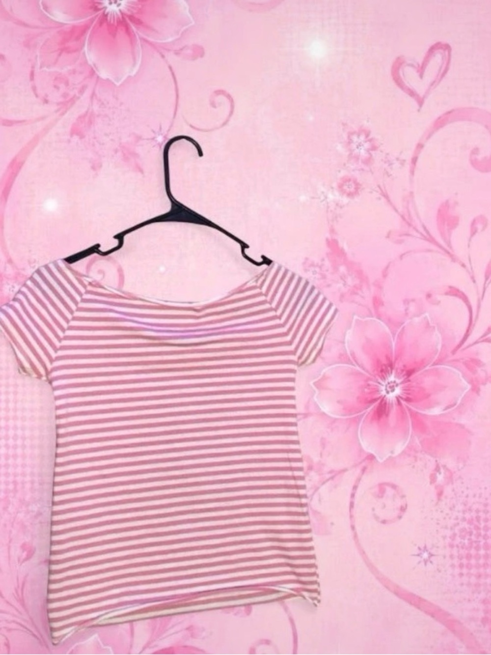 monster high Pink & White Striped Skull Tee - Picture 3 of 5